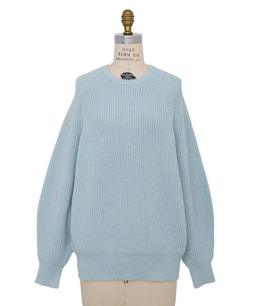 Drawer（ドゥロワー）の「Drawer 7G畦編みクルーネックプルオーバー