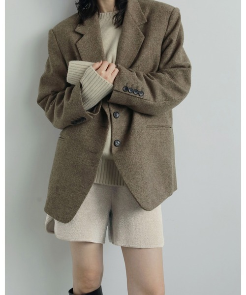anuke（アンヌーク）の「Herringbone Wool Jacket（テーラード