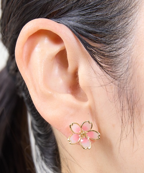 gargle ガーグル：リトル桜 サクラ ピアス（ピアス（両耳用