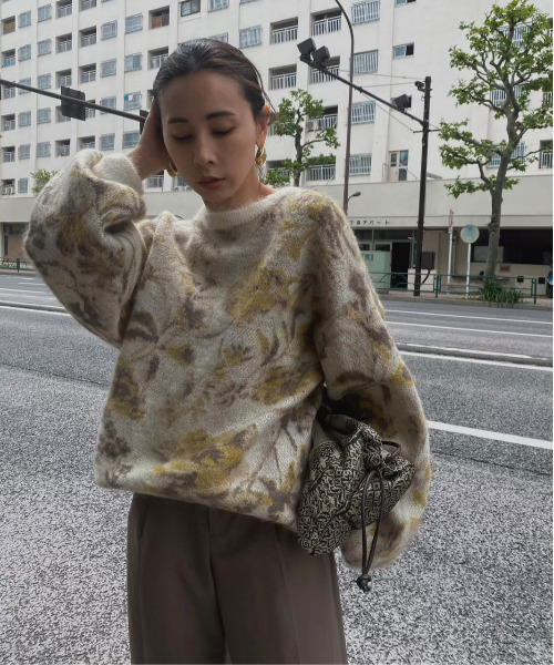Ameri（アメリ）の「3WAY NOSTALGIC RUG KNIT（ニット/セーター）」 - WEAR