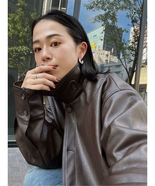 Ungrid（アングリッド）の「フェイクレザーブルゾン（ブルゾン）」 - WEAR