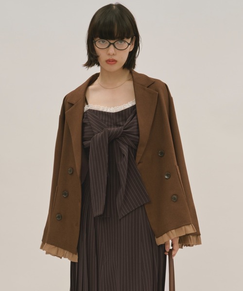 セール】frill layered design jacket / フリルレイヤードデザイン