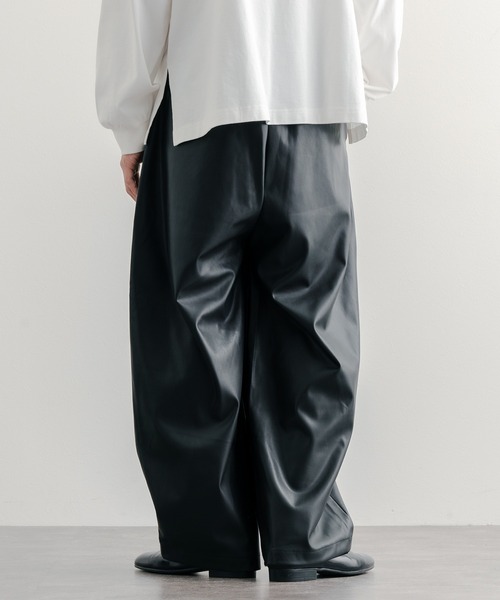 emic etic 革サスペンダーバギーパンツ emic etic 革サスペンダー