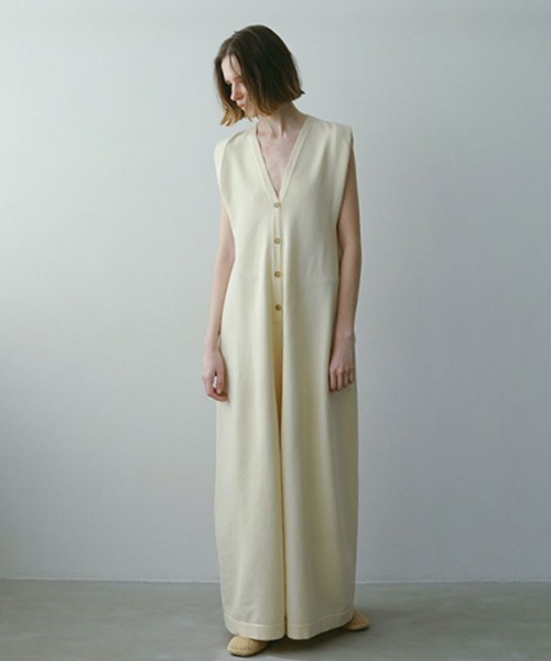 フロントボタンニットオールインワン（つなぎ/オールインワン）｜ETRE