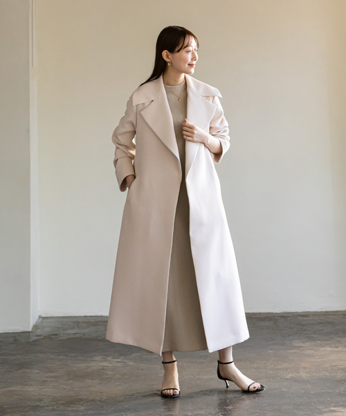 Noble（ノーブル）の「トリプルクロスワイドカラーロングコート