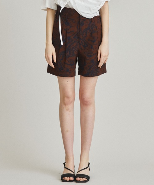 TOGA PULLA toga pulla トーガプルラマーブルショートパンツ