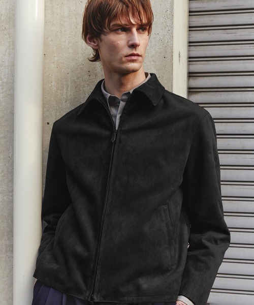 数量限定】LEATHER TEX SUEDE HARRINGTON JACKET（ブルゾン）｜UNITED