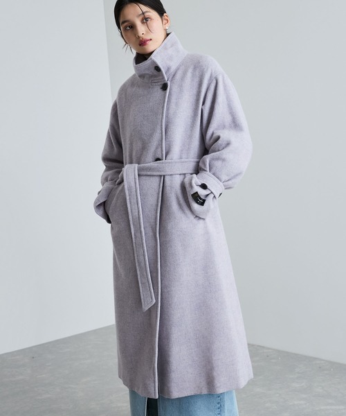 セール】【静電気防止】2WAY毛混シャギーロングコート（その他アウター