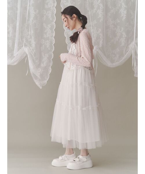 merry jenny（メリージェニー）の「petit flowerチュールキャミ