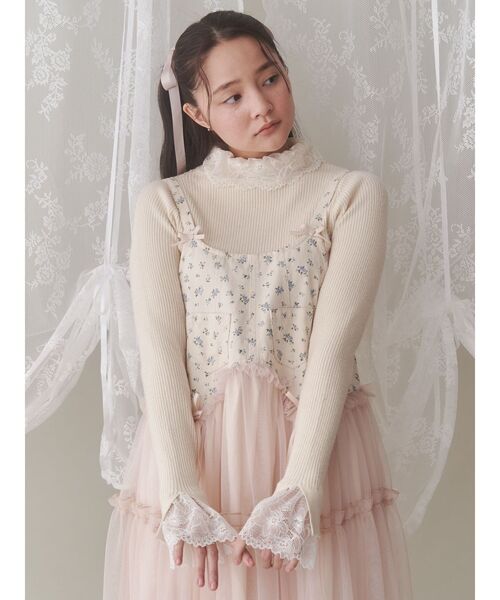 merry jenny（メリージェニー）の「petit flowerチュールキャミ
