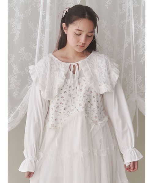 merry jenny（メリージェニー）の「petit flowerチュールキャミ