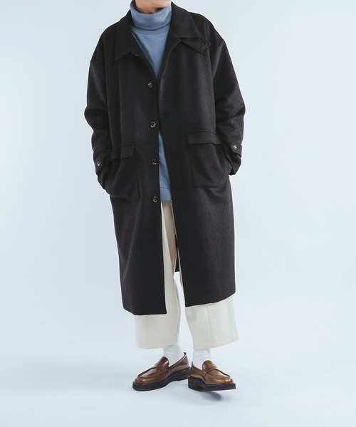 epnok（エプノック）の「ウールブレンドステンカラーコート（ステン