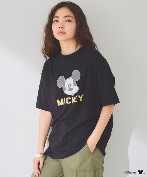 セール】【Disney/ディズニー】ミッキーマウスフェイスプリントTシャツ