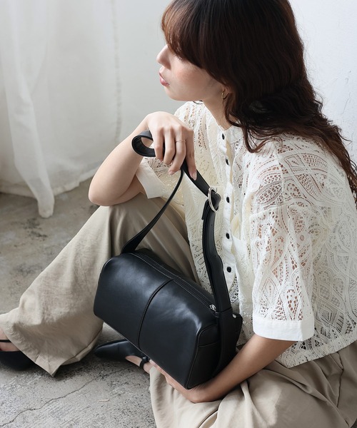 セール】ワンショルダースクエアバッグ クロスボディバッグ 横長バッグ