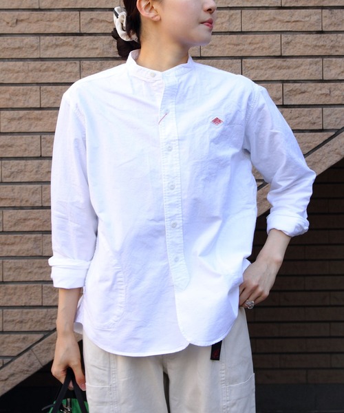DANTON/ダントン バンドカラーシャツロングスリーブ BAND COLLAR SHIRT