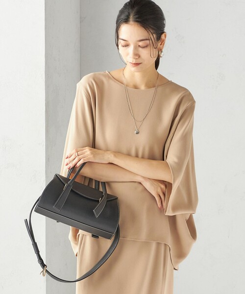 接触冷感 / 手洗い可能〉アセテート混 バック サテン ドルマン