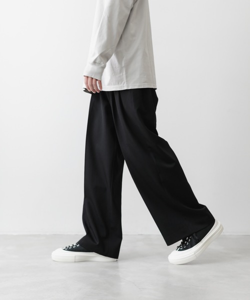 ATTACHMENT（アタッチメント）の「ウールギャバジン 2タック ワイド