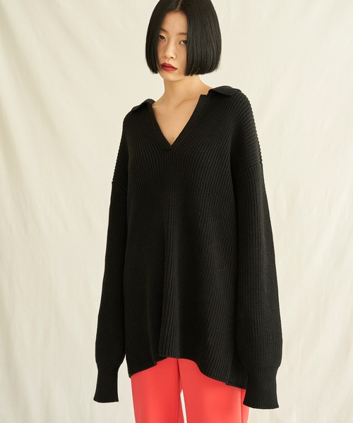 ENOF（イナフ）の「cropped knit（ニット/セーター）」 - WEAR