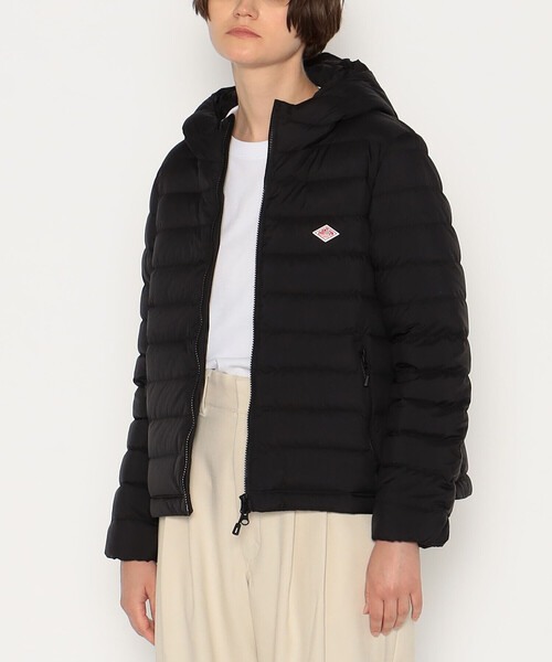 WOMEN'S NYLON TAFFETA MIDDLE DOWN HOODED JACKET（ダウンジャケット