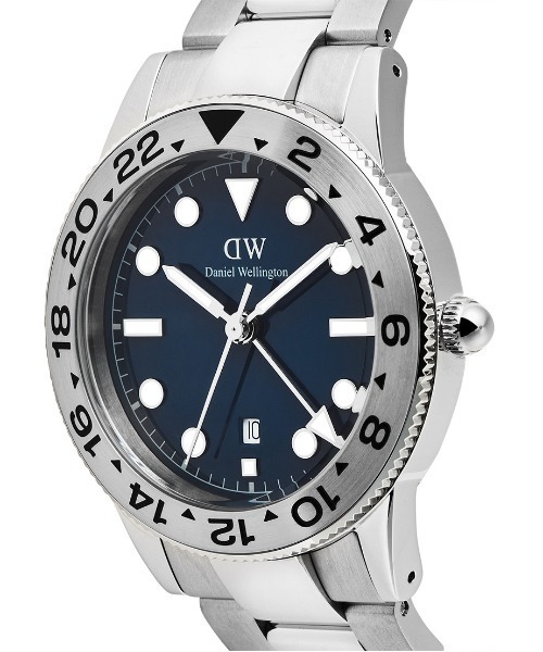 Iconic GMT Link Brushed Bezel Silver 40MM メイズ腕時計 シルバー