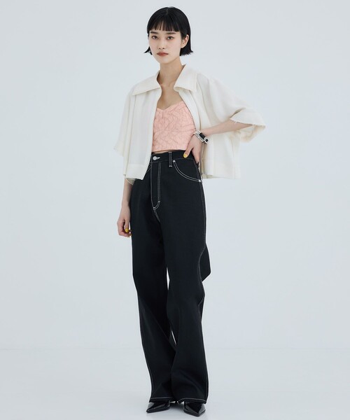 TOGA PULLA/トーガプルラ】Taffeta quilting bra/ビスチェ（チューブ