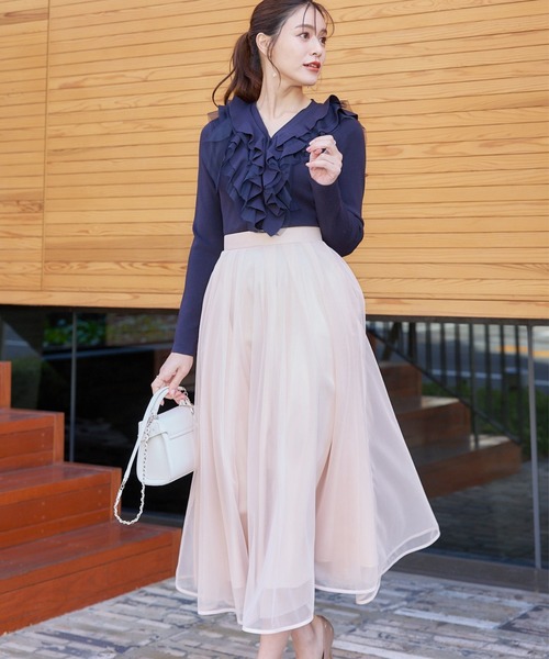 セルフォード リボンレーススカート 38 IVR セルフォード リボンレース