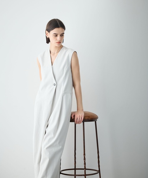 N.O.R.C（ノーク）の「リネンオックスオールインワン（つなぎ