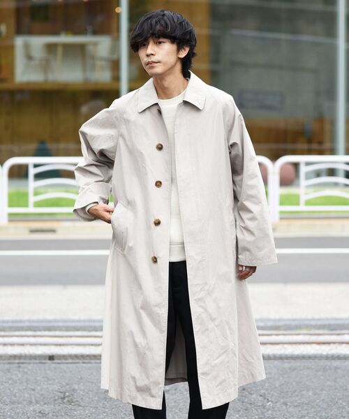 SHIPS（シップス）の「SHIPS: RAXAコラボ Aライン ロング ステンカラー