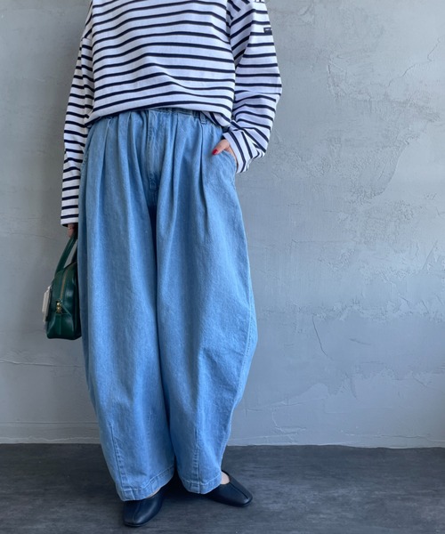 HARVESTY/ハーベスティ] 10ozデニムサーカスパンツ(ライトインディゴ
