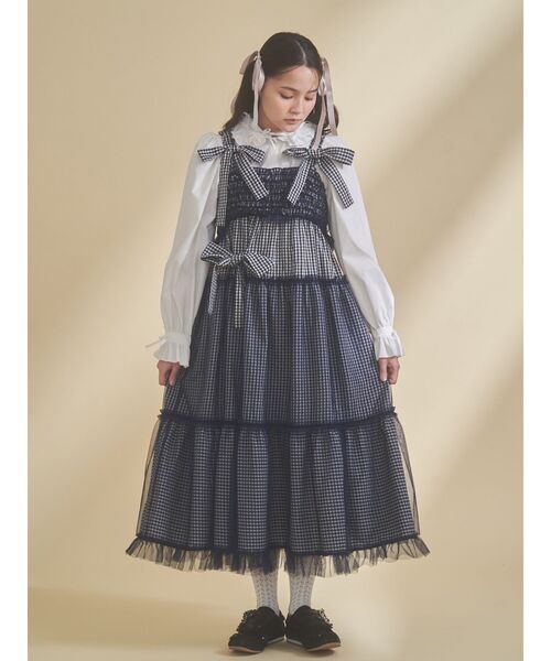 チュールリボンキャミワンピース（ワンピース）｜merry jenny（メリー