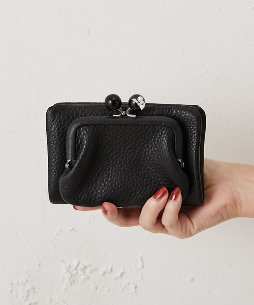 セール】《WEB限定》牛革がま口折り財布（財布）｜ear PAPILLONNER