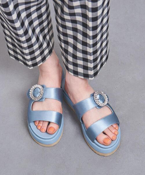 UNITED ARROWS（ユナイテッドアローズ）の「サテンビジュー ミュール