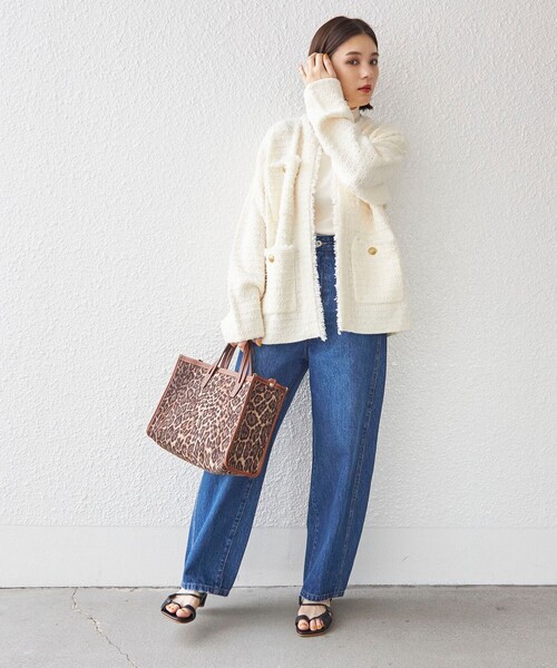 SHIPS（シップス）の「〈手洗い可能〉ニット ツイード クルーネック