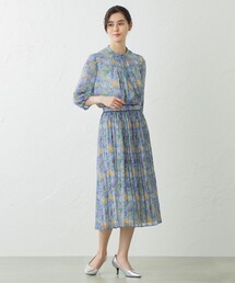 amaca（アマカ）の「【LIBERTY】AMALIA TULIPスタンドカラーブラウス