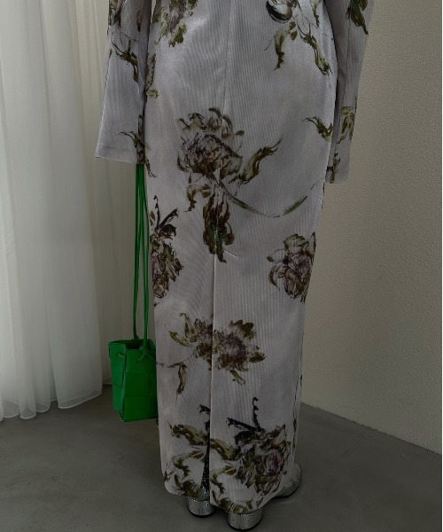 Ameri（アメリ）の「DRY FLOWER VELOUR DRESS（ワンピース）」 - WEAR