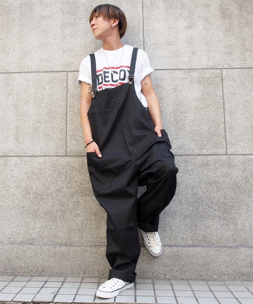 Cookman クックマン フィッシャーマンズ ビブ オーバーオール ブラック