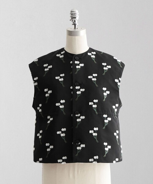 LOEFF（ロエフ）の「＜LOEFF＞ワタスゲ ジャカード ベスト（ベスト