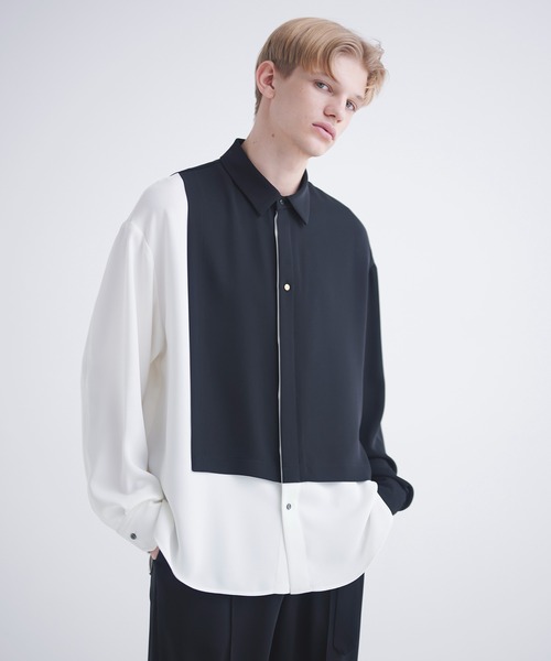 CULLNI（クルニ）の「24-SS-046/ Double Cloth Asymmetrical Stripe