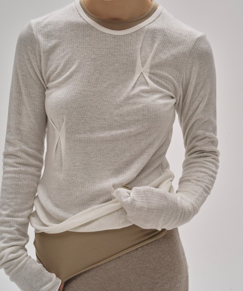 セール】Tuck Layered Long T-shirts（Tシャツ/カットソー）｜TODAYFUL