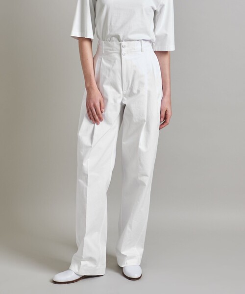 LOEFF（ロエフ）の「＜LOEFF＞ コットンツイル 2タックパンツ②