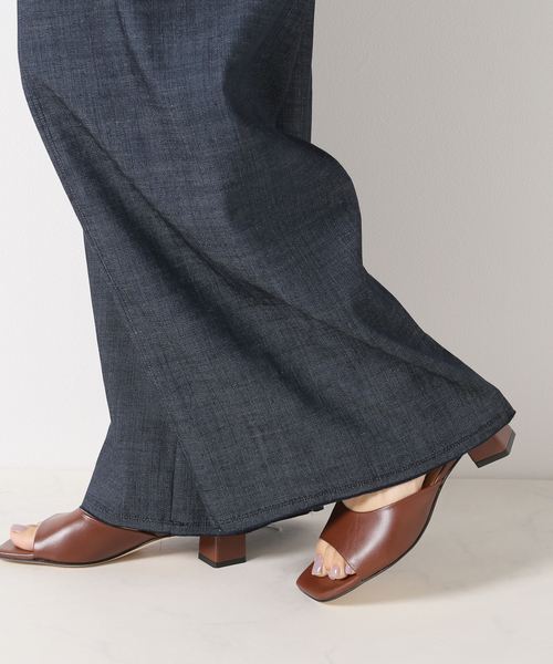 IENA（イエナ）の「デニムライクスクエアショルダーオールインワン