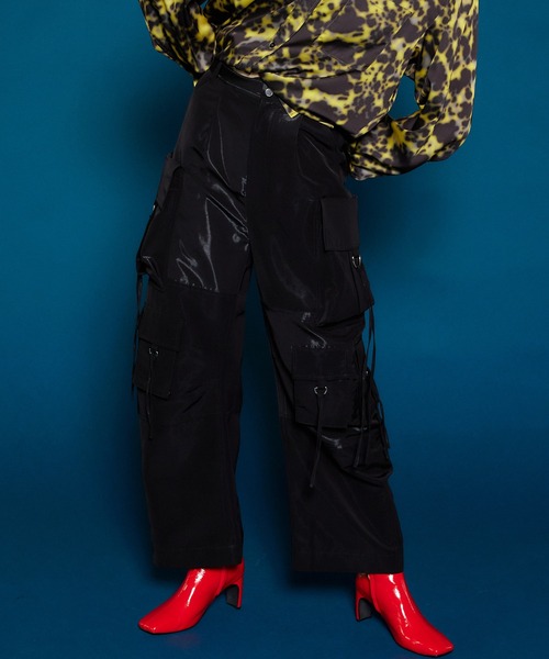 Satin Cargo Pants/サテンカーゴパンツ【MAISON SPECIAL/メゾン