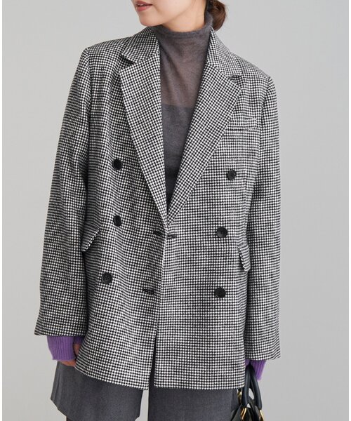 IENA（イエナ）の「千鳥 Wブレストジャケット（テーラードジャケット