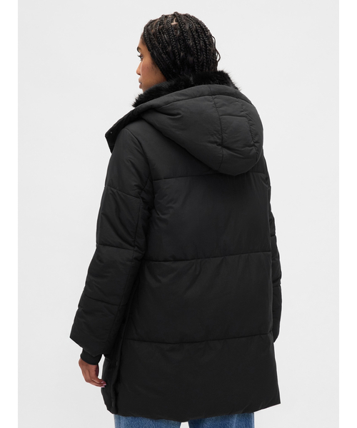 GAP（ギャップ）の「フェイクファートリミング ミディ パファー