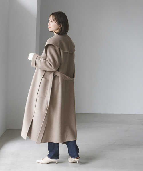 Noble（ノーブル）の「Super160s リバーワイドカラーコート（その他