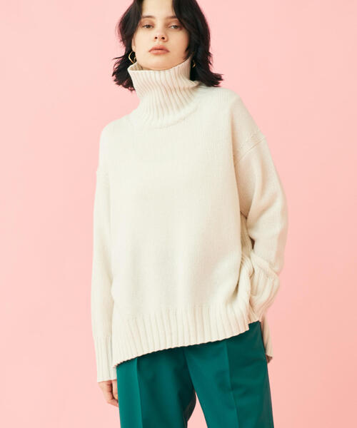MACPHEE（マカフィー）の「ラムカシミヤ タートルネックプルオーバー
