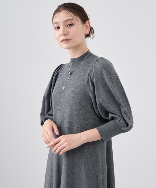 ANAYI（アナイ）の「ファインメリノフレアニット ワンピース