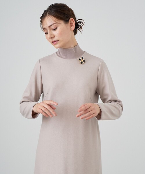 ANAYI（アナイ）の「ウールジャージーヘムフレア ワンピース