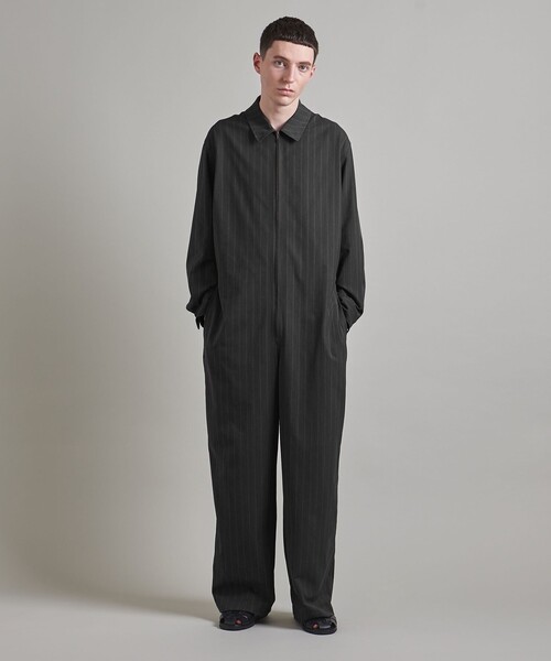 LOEFF（ロエフ）の「＜LOEFF＞ヘリンボーン ストライプ オールインワン