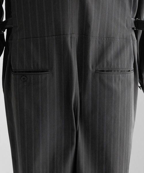 LOEFF（ロエフ）の「＜LOEFF＞ヘリンボーン ストライプ オールインワン